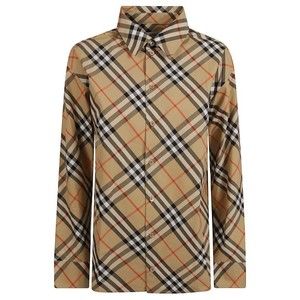 Burberry Plaid Cotton Shirt With Structured Collar - NWT